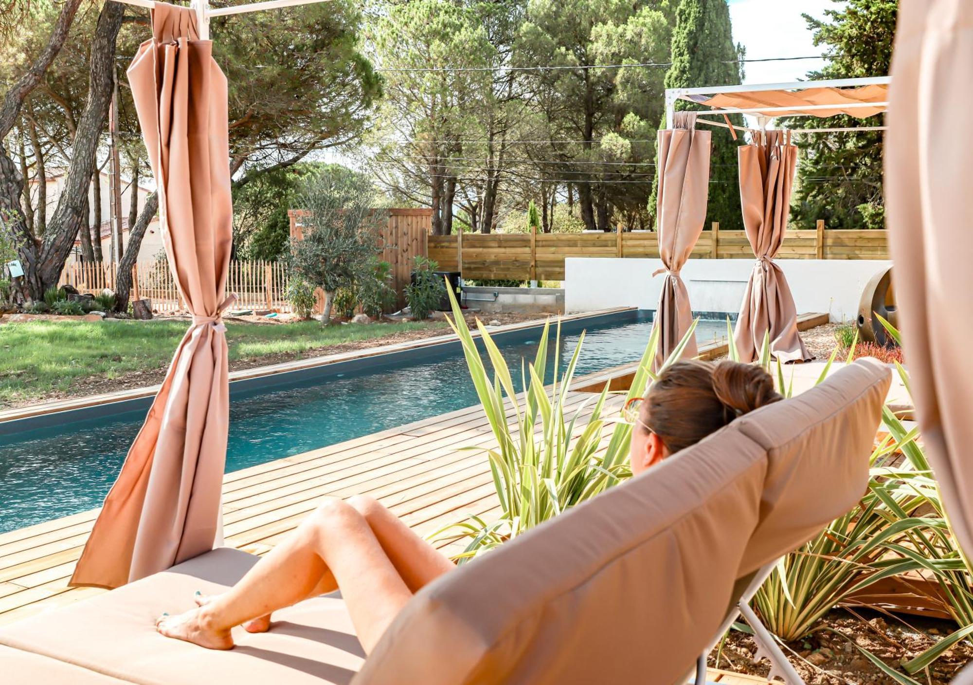 Les Gites De Laure - L'Eden Romantique, Chambres Hotes, Spa Prive, Couloir De Nage, Adults Only Malves-en-Minervois Bagian luar foto